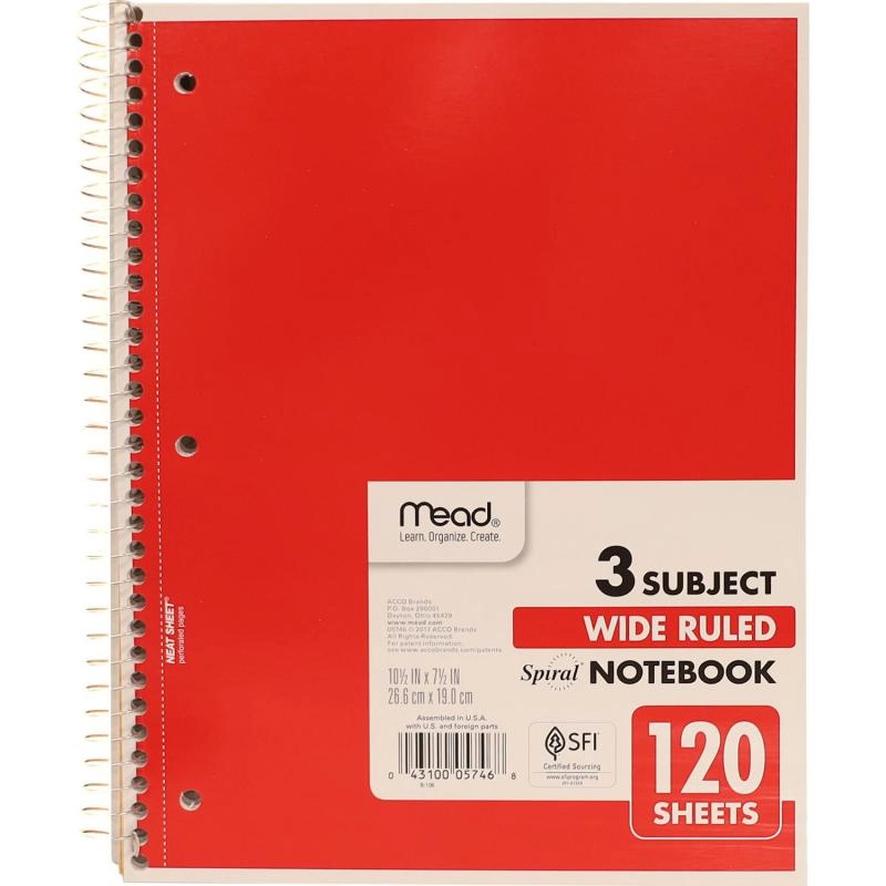 Notebook 8 X 10.5 in Spiral - Lined 70 Sheets