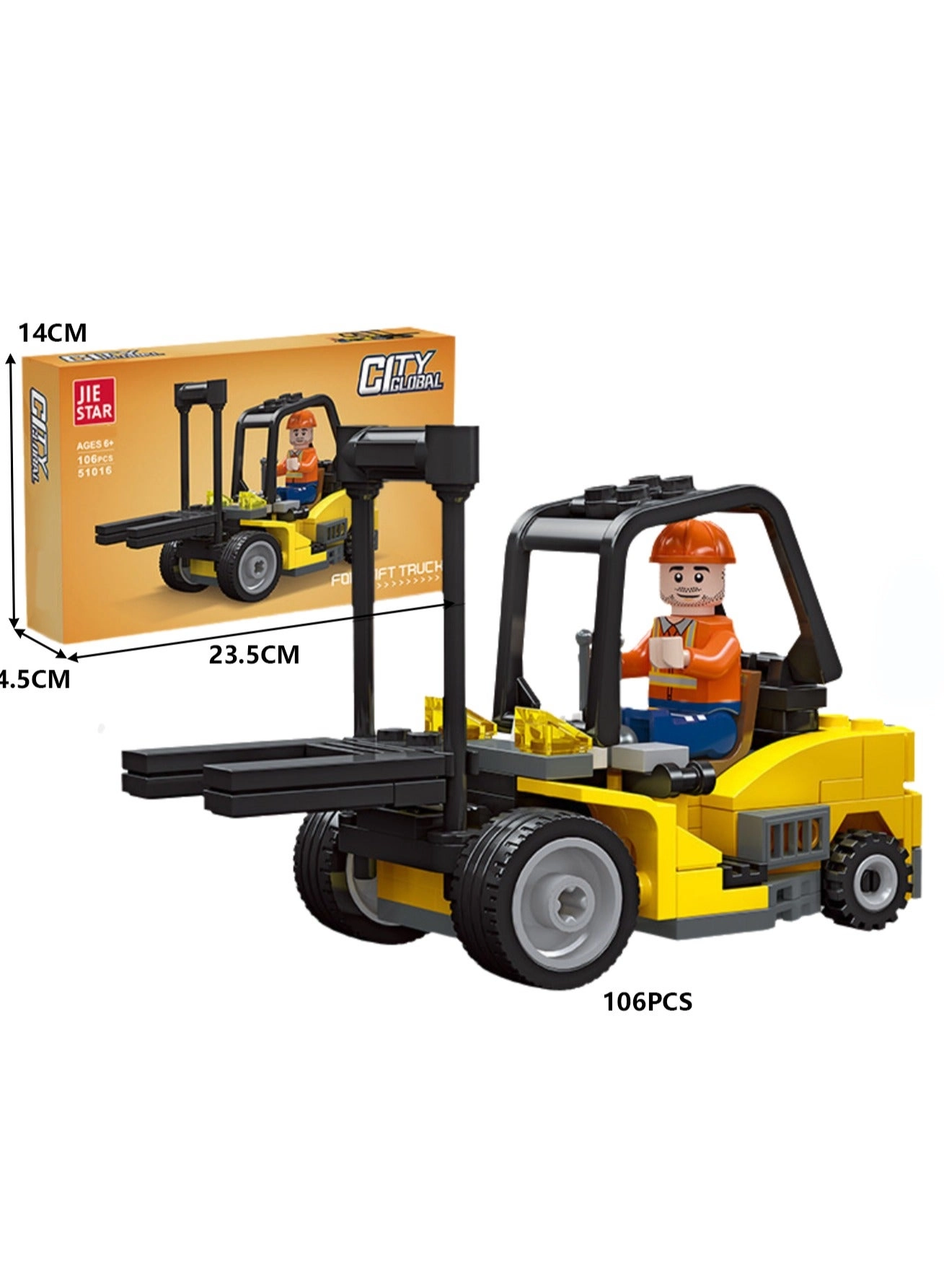 Engineering Forklift - Boy 106pcs