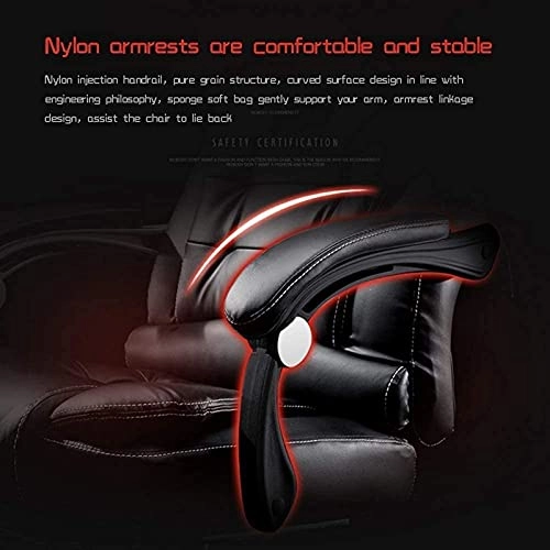 Desk Chair - PU Leather Brown High Back