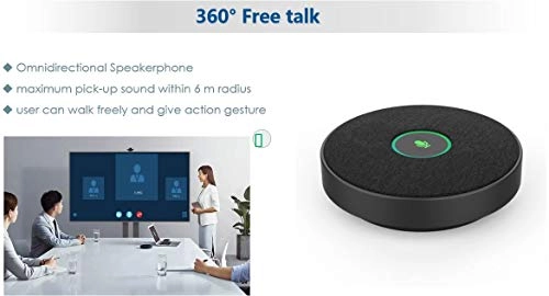 360° Free Talk USB+3.5mm-Mini-Jack Microphone