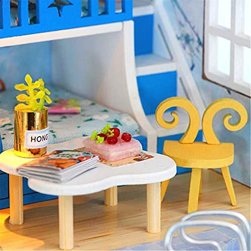 DIY Dollhouse Kit - 30x24.5x27.6 cm LED Light