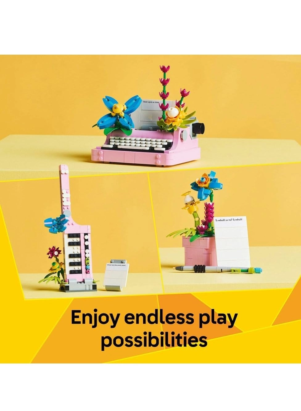 Creator 3in1 Typewriter with Flowers (31169) - 8+ years