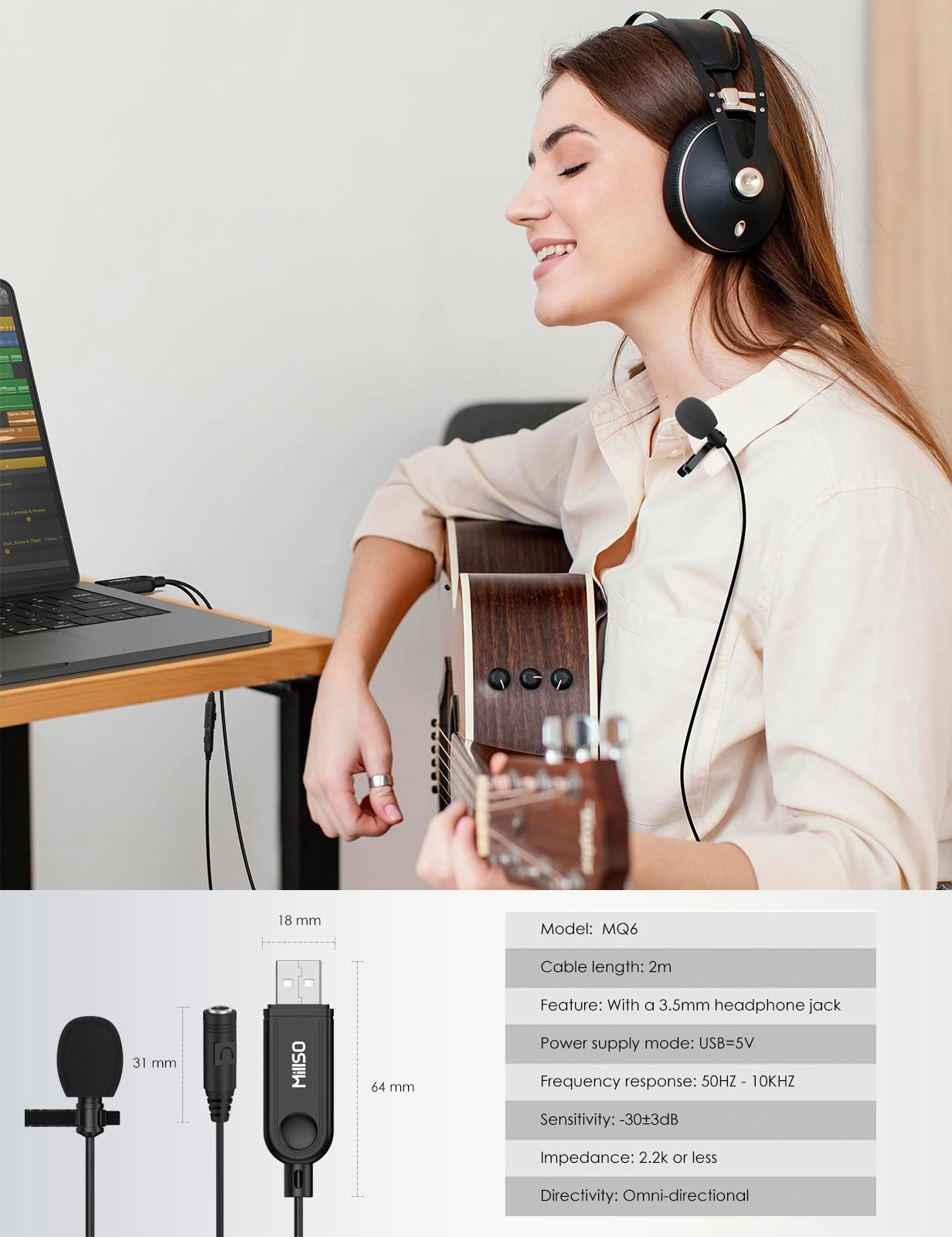 M-USBMIC555-155B USB Microphone