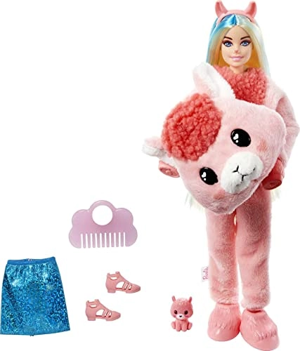 Barbie Cutie Reveal Fantasy Series Doll - Llama Plush Costume 10 Surprises Ages 3+