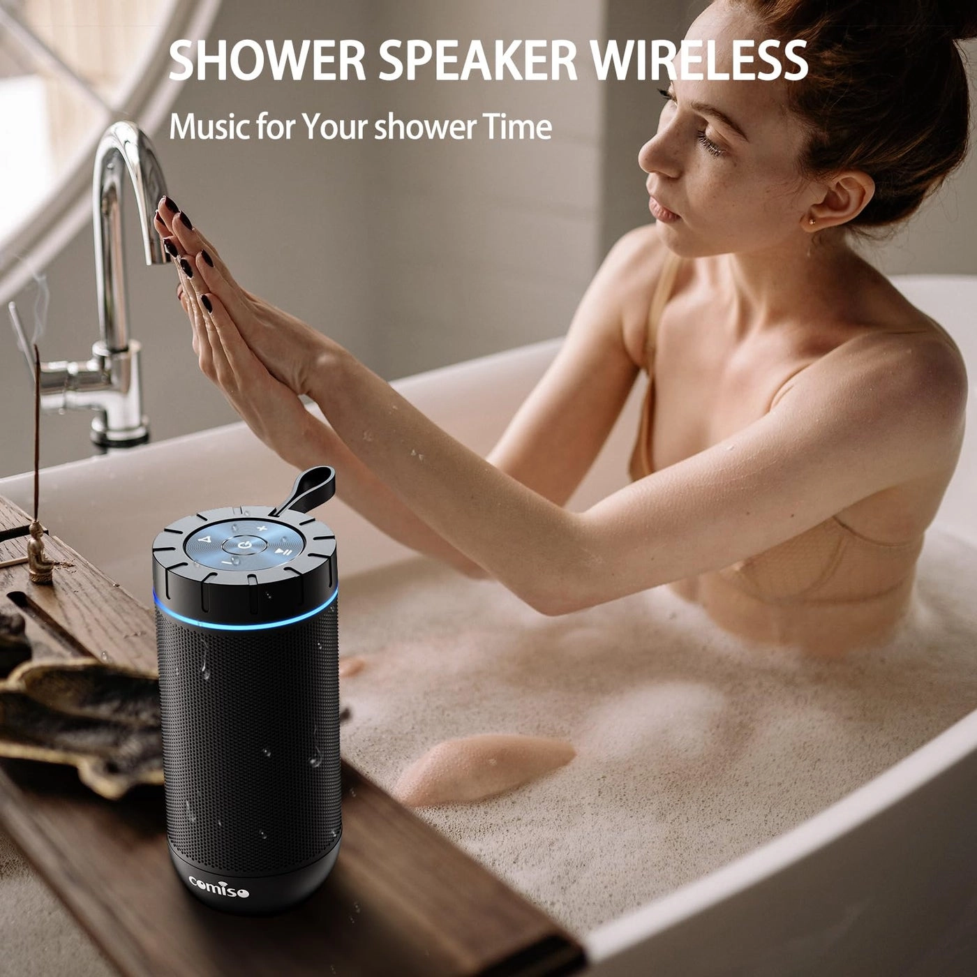 Portable Bluetooth Speaker - Waterproof Wireless 12H Playtime