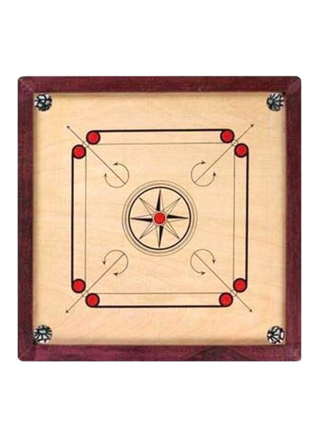 Beauenty Carrom Board - Brown/Black/Red