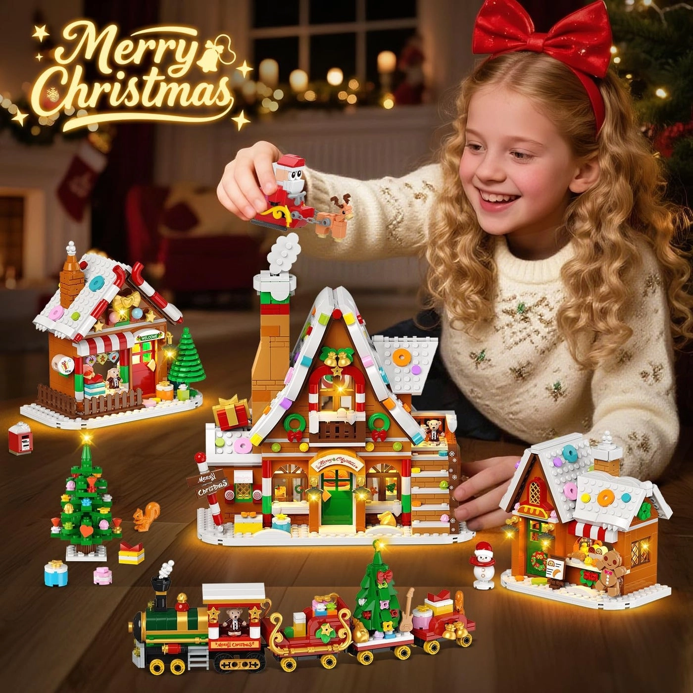 Christmas Gingerbread House - LED lights Ages 8+