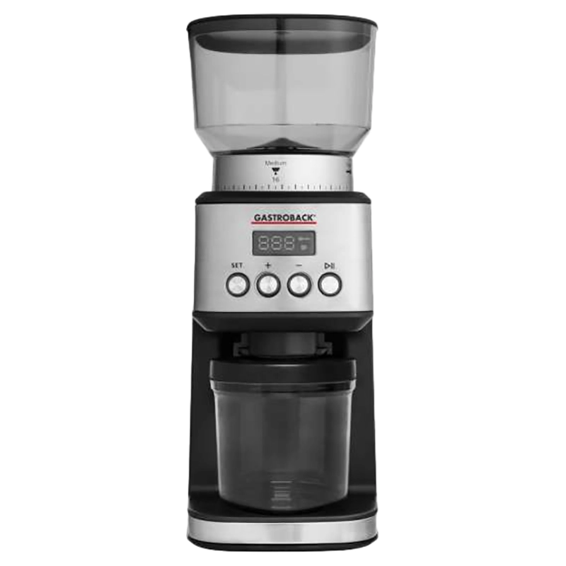 Gastroback Design Coffee Grinder Digital - 320?g bean container 31 grinding grade settings