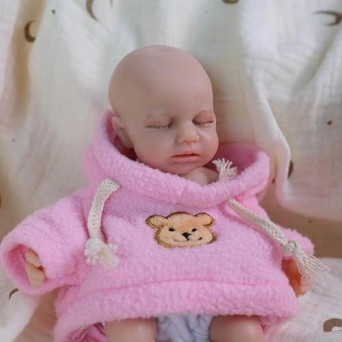 Reborn Baby Doll - 8 Inch Silicone Girl Ages 3+