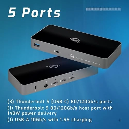 Thunderbolt 5 Hub - 3 x Thunderbolt 5 Ports 140W