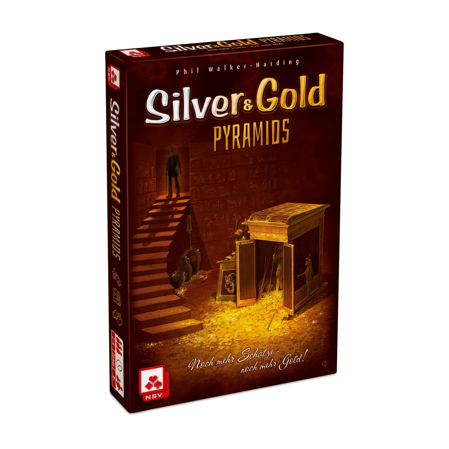 NSV Silver & Gold Pyramids - Card and Strategy Game Ancient Egypt