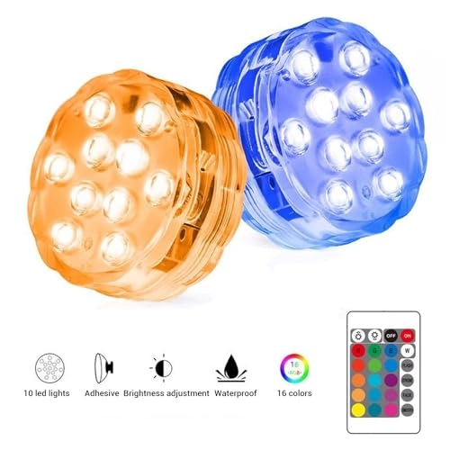 Boat Underwater Light - 4pcs 16 Static Colors 3 RGB Modes