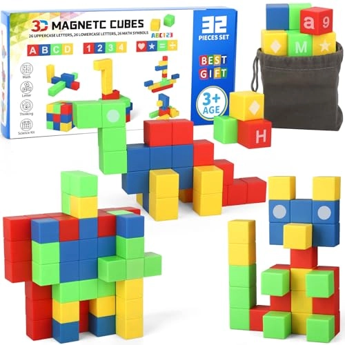 Magnetic Blocks - 3 years and up 18 pieces