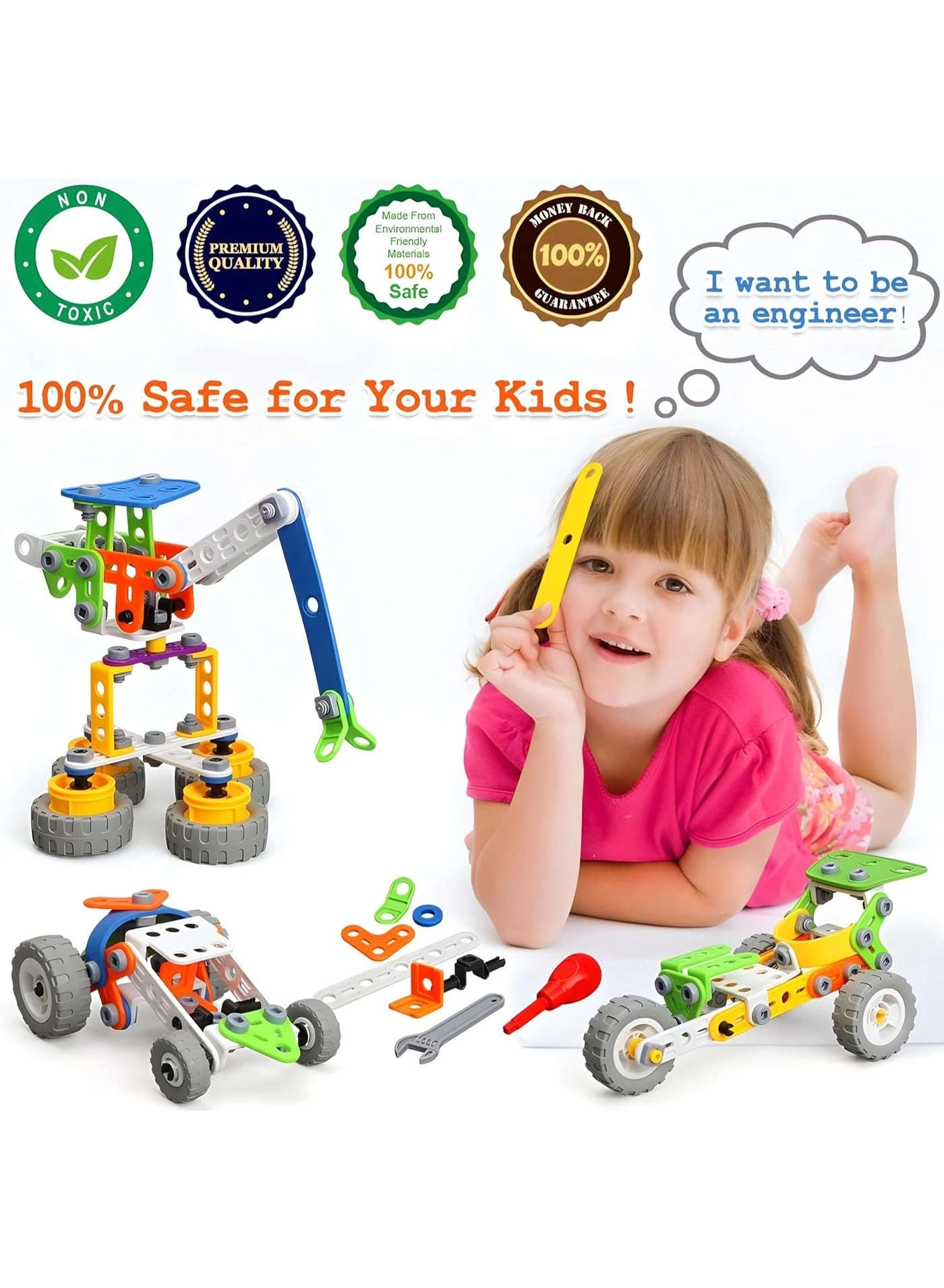 STEM Toy Set - 11-in-1 175 pcs