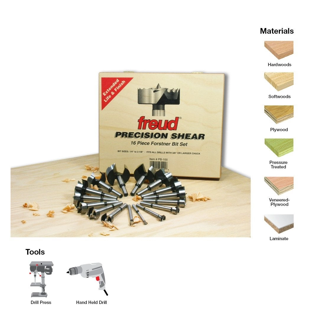 PB-100 - 1/4"" to 2-1/8"" 1/4"" to 3/8"" 16 Pcs.