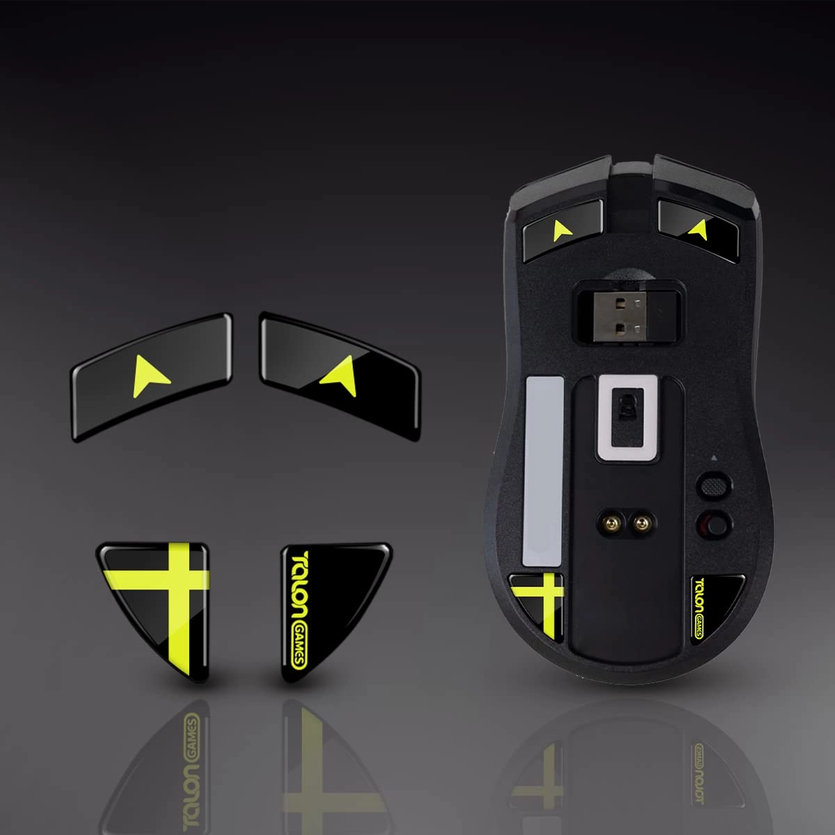 TALONGAMES Glass Gaming Mouse Skates - For Viper Ultimate Curved Edges