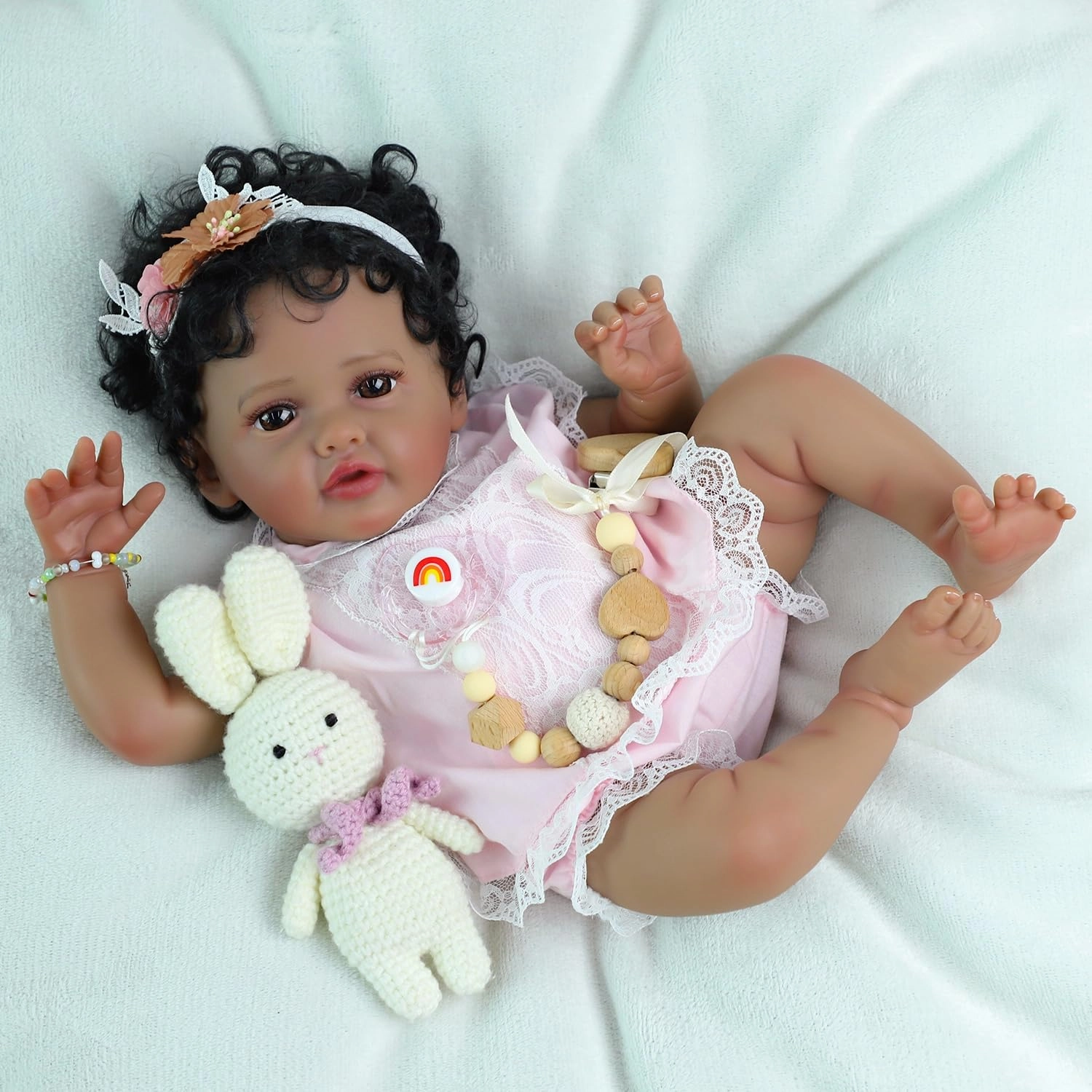 Reborn Baby Doll - 20-Inch Vinyl African American Ages 3+