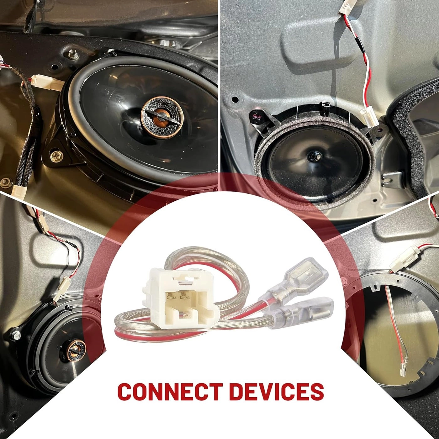 Car Door Speaker Wiring Harness Adapter Connector Plug