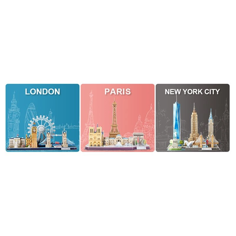 City Line Paris 3D Puzzle (ALGT-MC254H) - 114 pcs