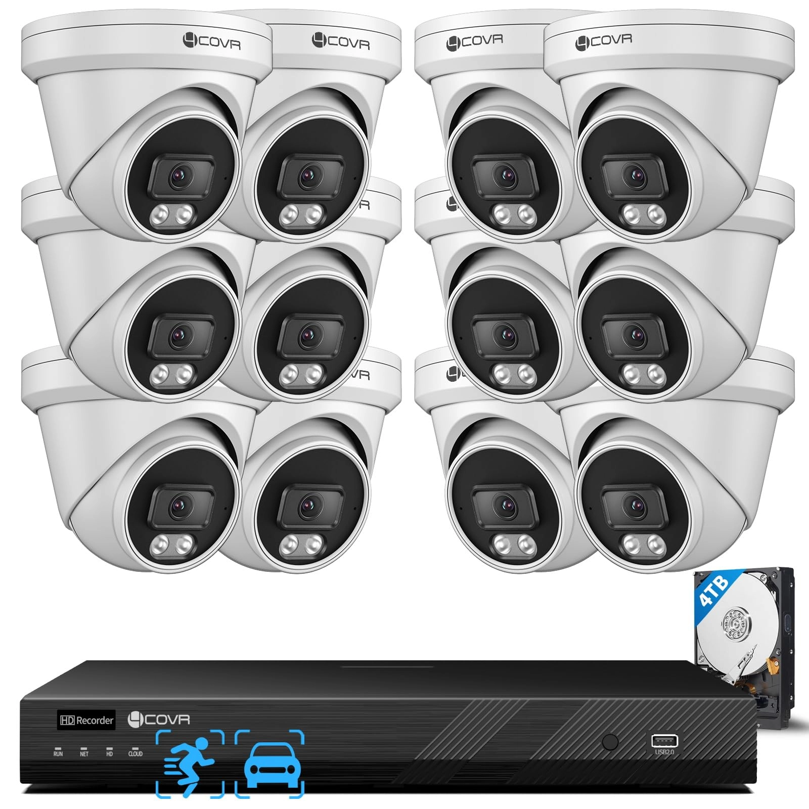 PoE Security Camera System - 8 channels