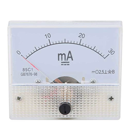 85C1-A - DC 0-30MA 2 Piece Analog Ammeter Voltmeter