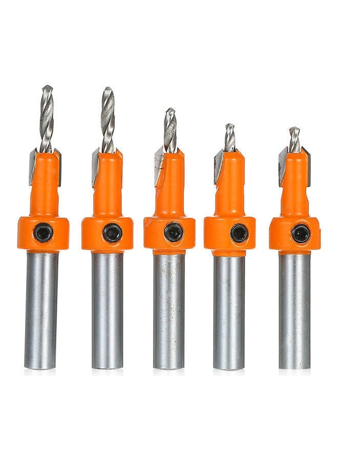 82°Countersink Drill Bit - High Speed Steel 5 piece(s) 3/8"