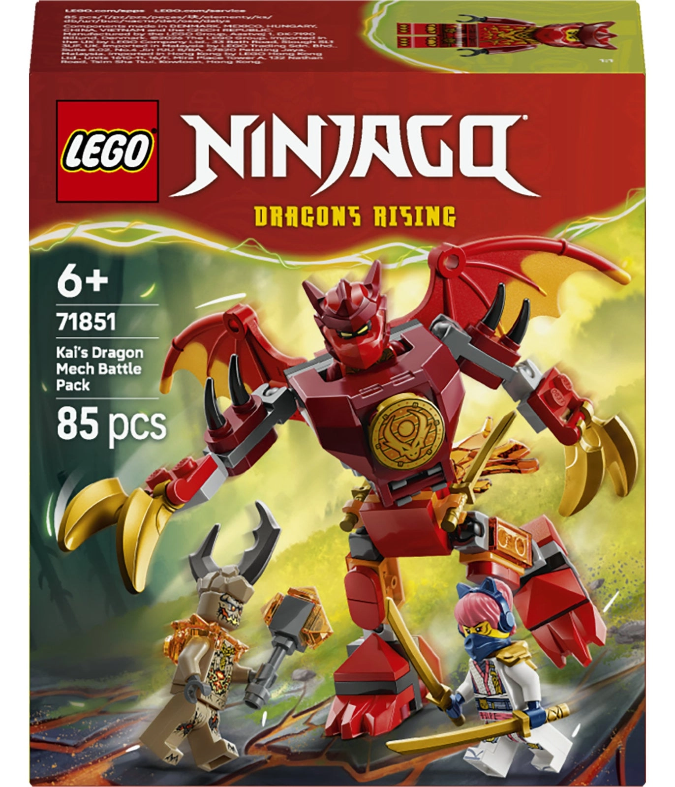 NINJAGO Kai's Dragon Mech Battle Pack (71851)