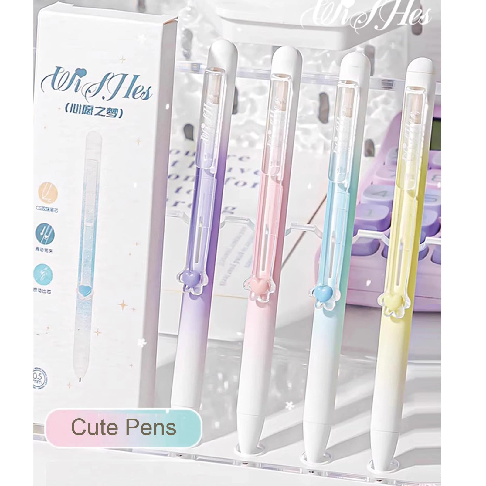 Cute Cat Erasable Pens - 4.0 Count 0.5mm