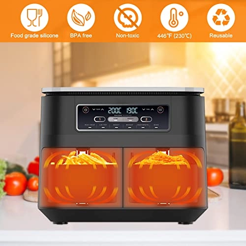 Air Fryer Silicone Liner - Silicone 2 Pcs