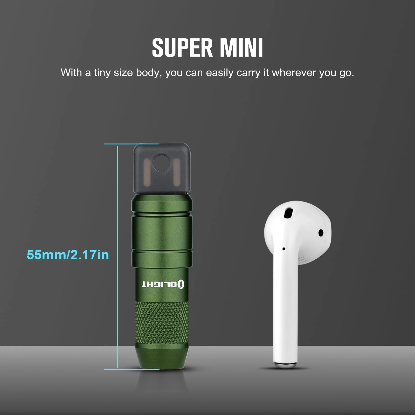 IMINI 2 Keychain Flashlight Rechargeable (50lm)