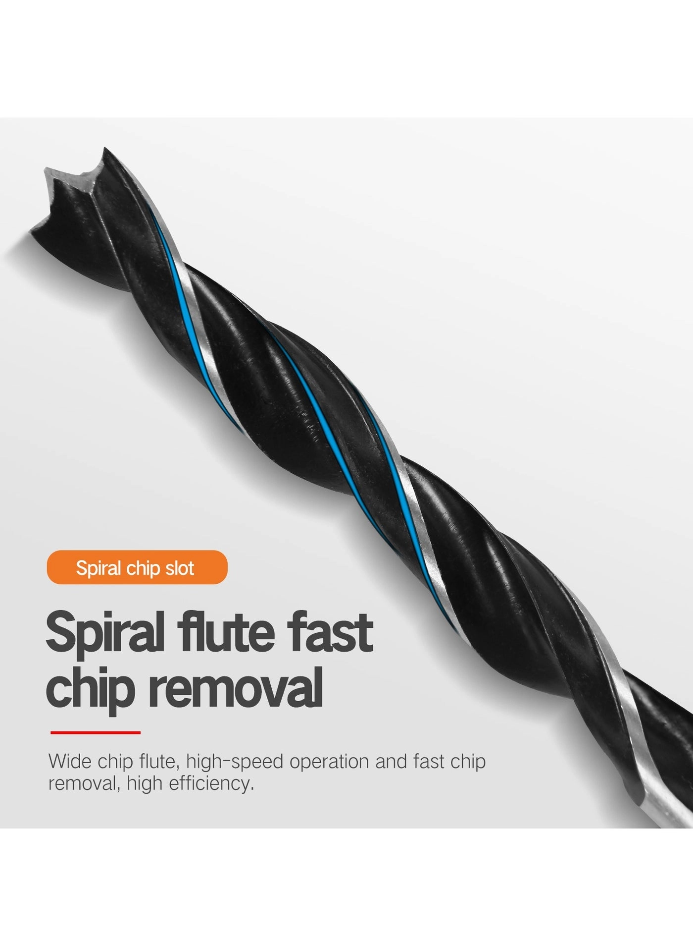 Brad Point Drill Bits - High Quality Tool Steel 8-PC 3-10mm