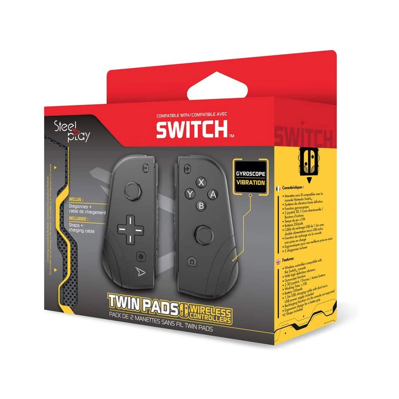 Wireless Twin Pads Controllers for Nintendo Switch - Multicolour