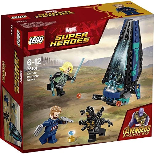 Marvel Avengers Infinity War LEGO Outrider Dropship Attack Playset - Multi-Colour (76101)