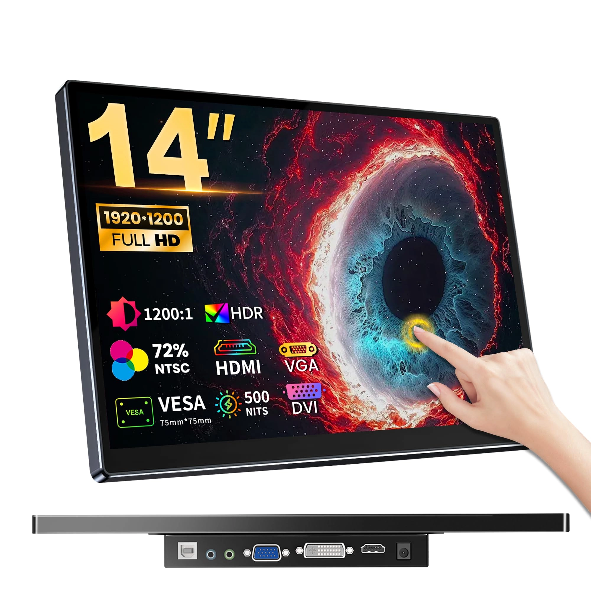 Ueplain DTM-EU-101PI-C - 14 Inches 1920 x 1200 Pixels