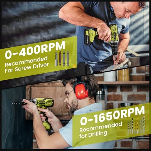 21V Cordless Impact Drill - 2000mAh