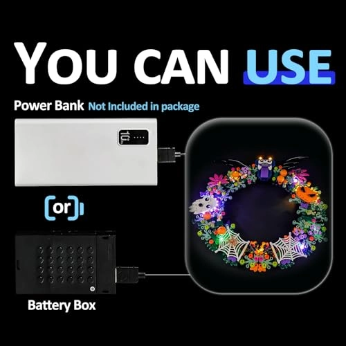 LED Light for LEGO Halloween Wreath 40825