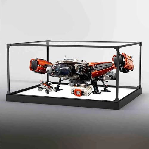 Acrylic transparent display CASE - 55 x 50 x 25 cm White Base