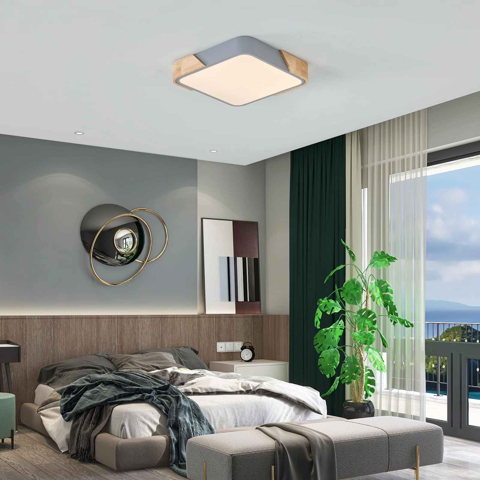 Flush Ceiling Light - 6000K 4000K 3000K Dimmable