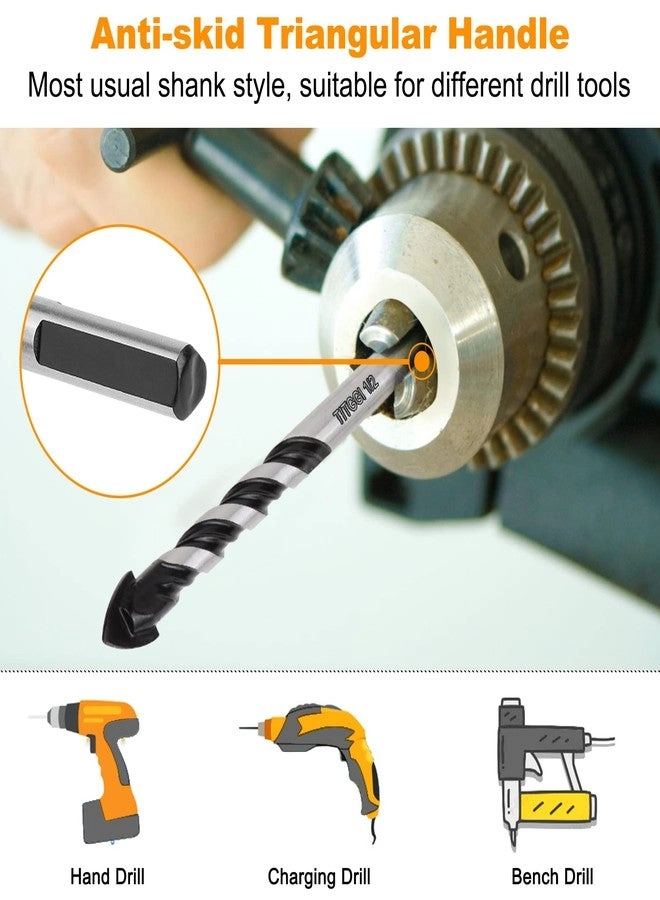 Masonry Drill Bit Set - Carbide 10PCS 1/4"