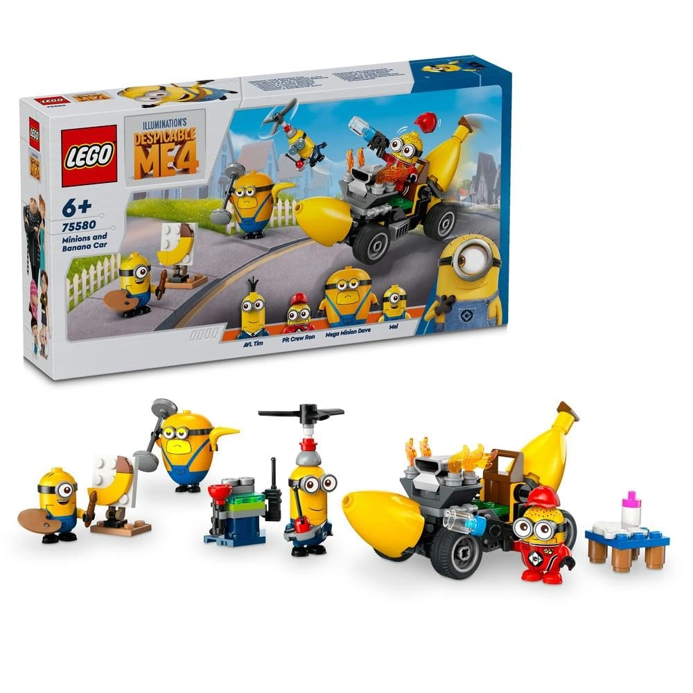 Despicable Me 4 Minions and Banana Car