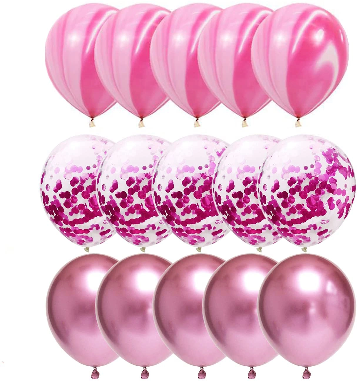 Party Time Trading LLC Latex Party Balloon Set - 15-Piece Party