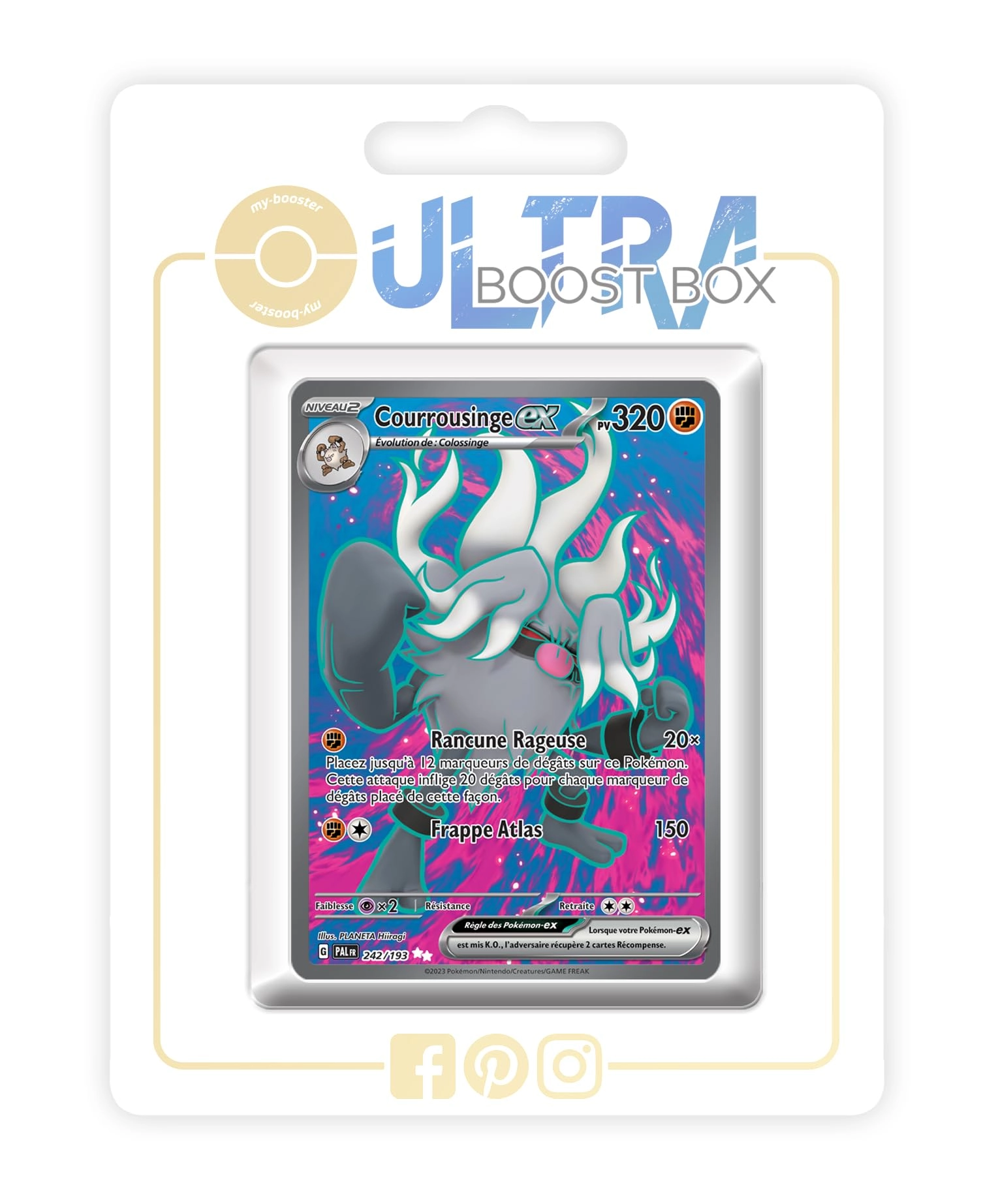 Pokémon Courrousinge ex (Epitaff ex) 242/193 Secret Full Art - French 10pcs