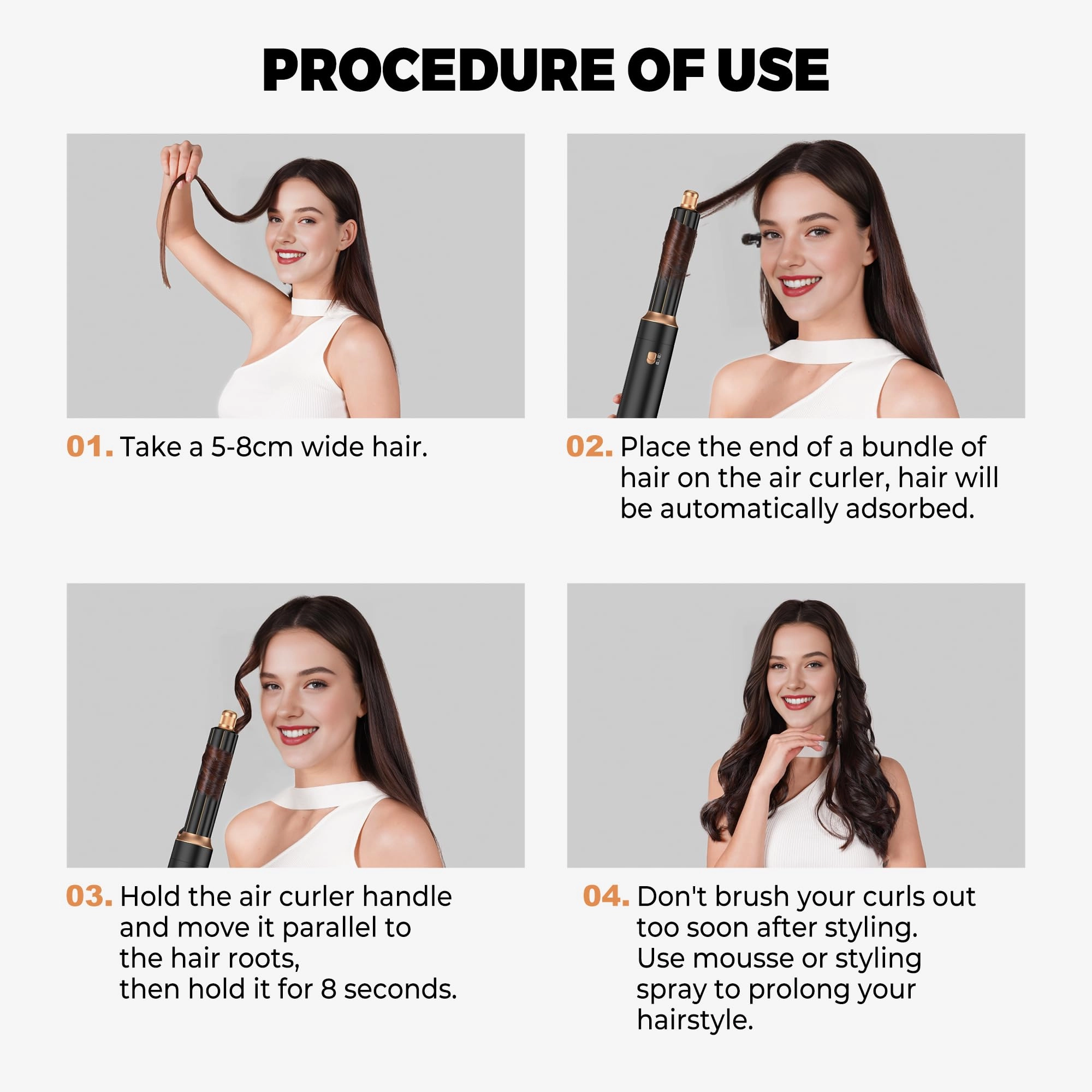 5 in 1 Hair Dryer Brush Set - Gold 700 watts