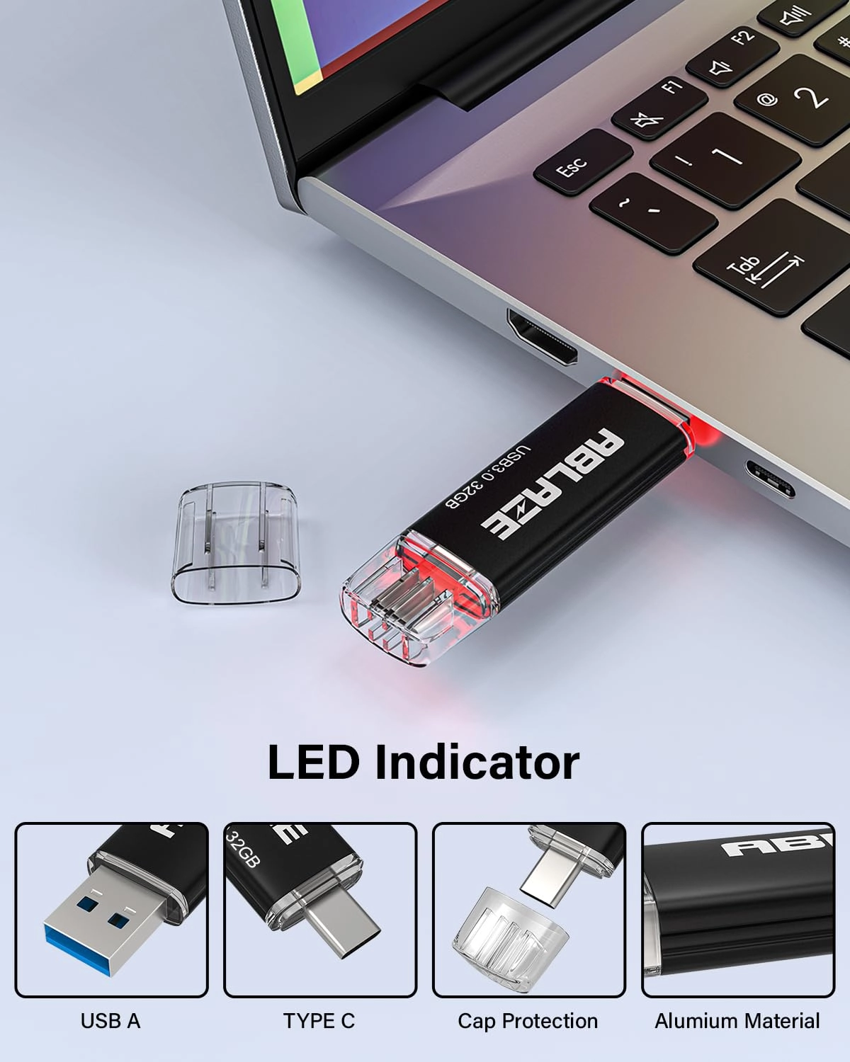 Type C Flash Drive - USB 3.0 Pack 32GB