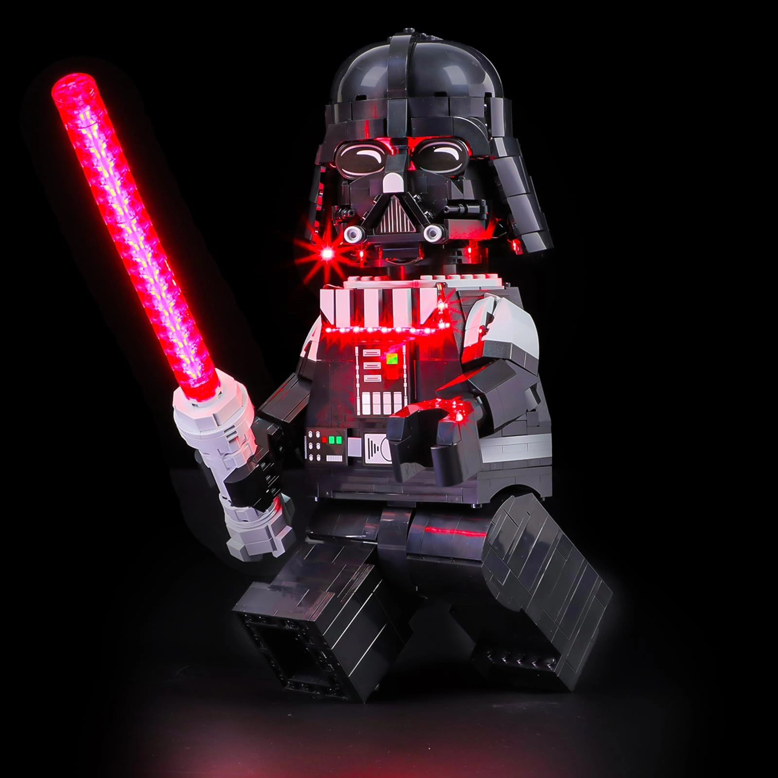 BRIKSMAX 2.0 Light Kit Compatible with Lego Star Wars Up-Scaled Darth Vader Minifigure
