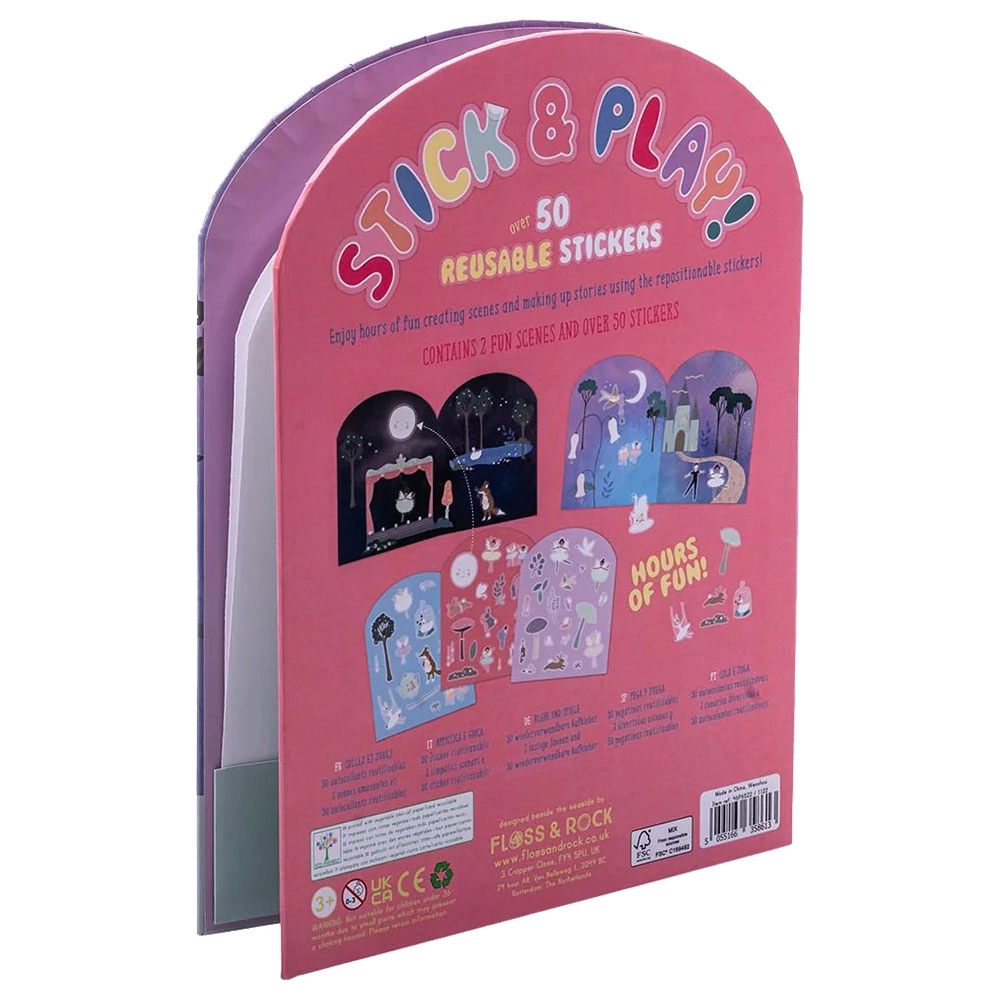 Enchanted Sticker Book Reusable 50 pcs