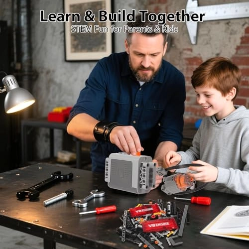 V8 Engine Model Kit Engineering - 12 years+ 478 pieces