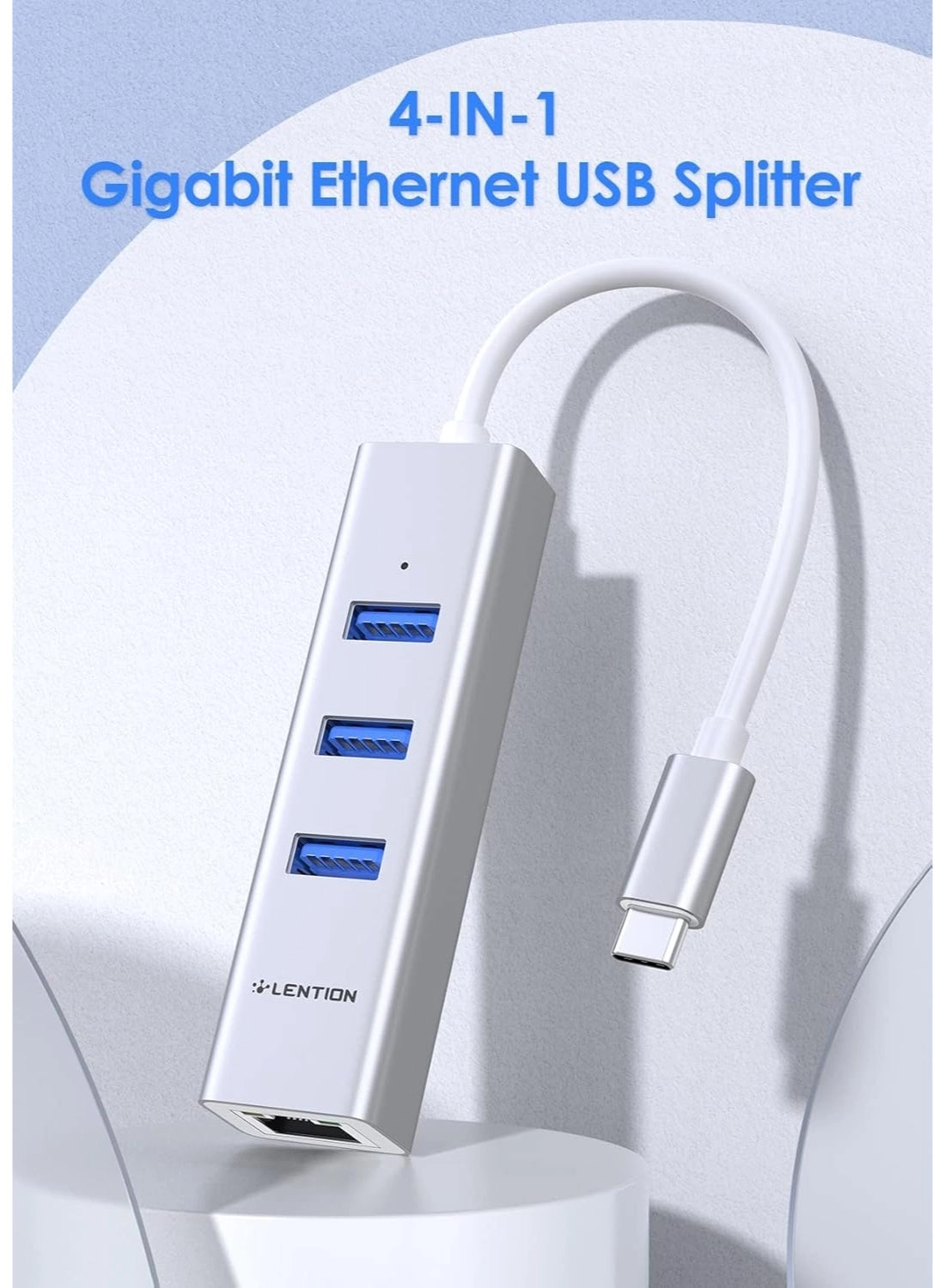 USB C Hub - 4K HDMI Gigabit Ethernet 3 USB 3.0