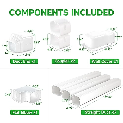 Mini Split Line Cover Set - 7000BTU to 36000BTU