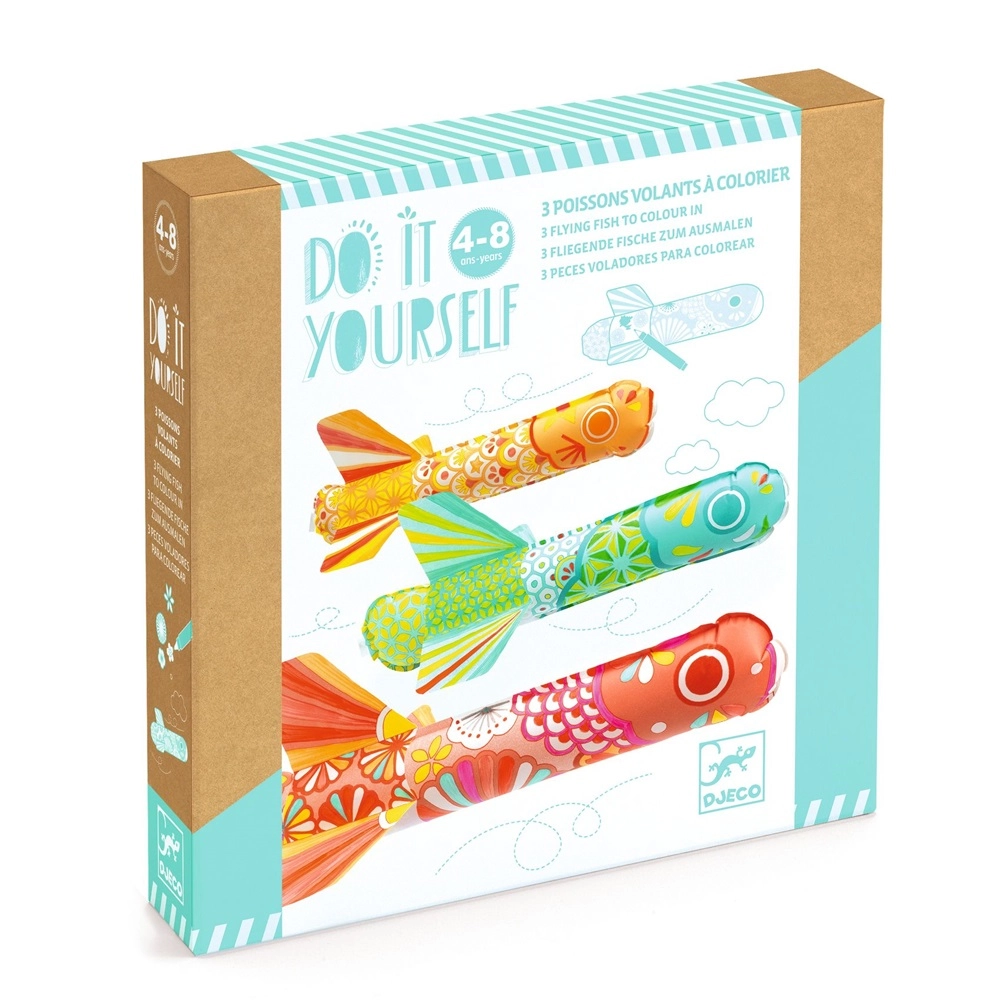 DJECO Koinobori Flying Fish - 4+ years 3 pcs